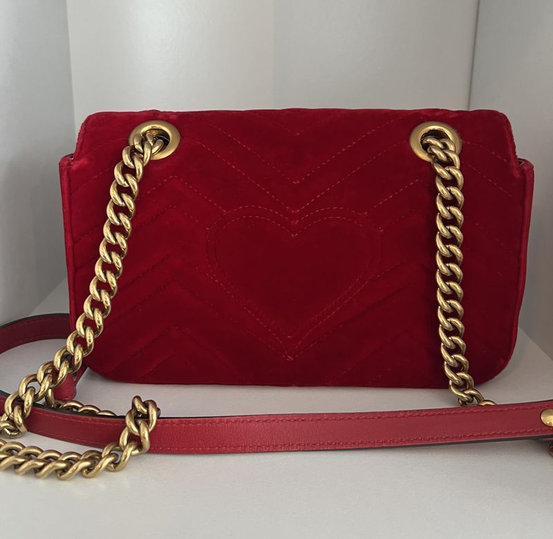 101788 - Gucci Marmont Velvet Red