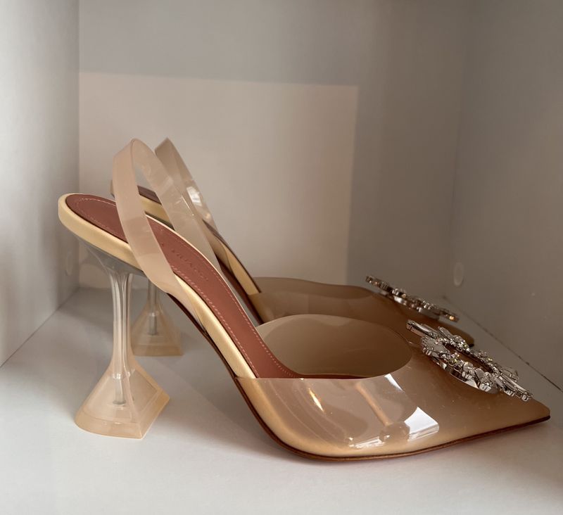 102205 - Amina Muaddi slingback pumps