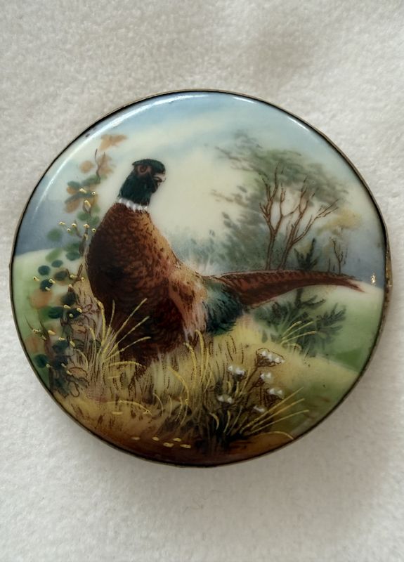 102131- Brosje m/Fasan