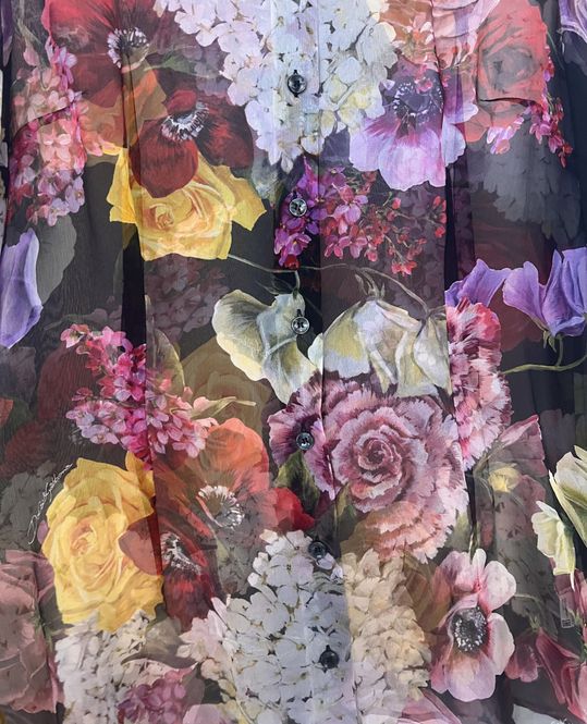 Hovedbilde 102204 - D&G Floral-Print Silkebluse