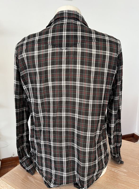 50083 - Saint Laurent rutete skjorte 